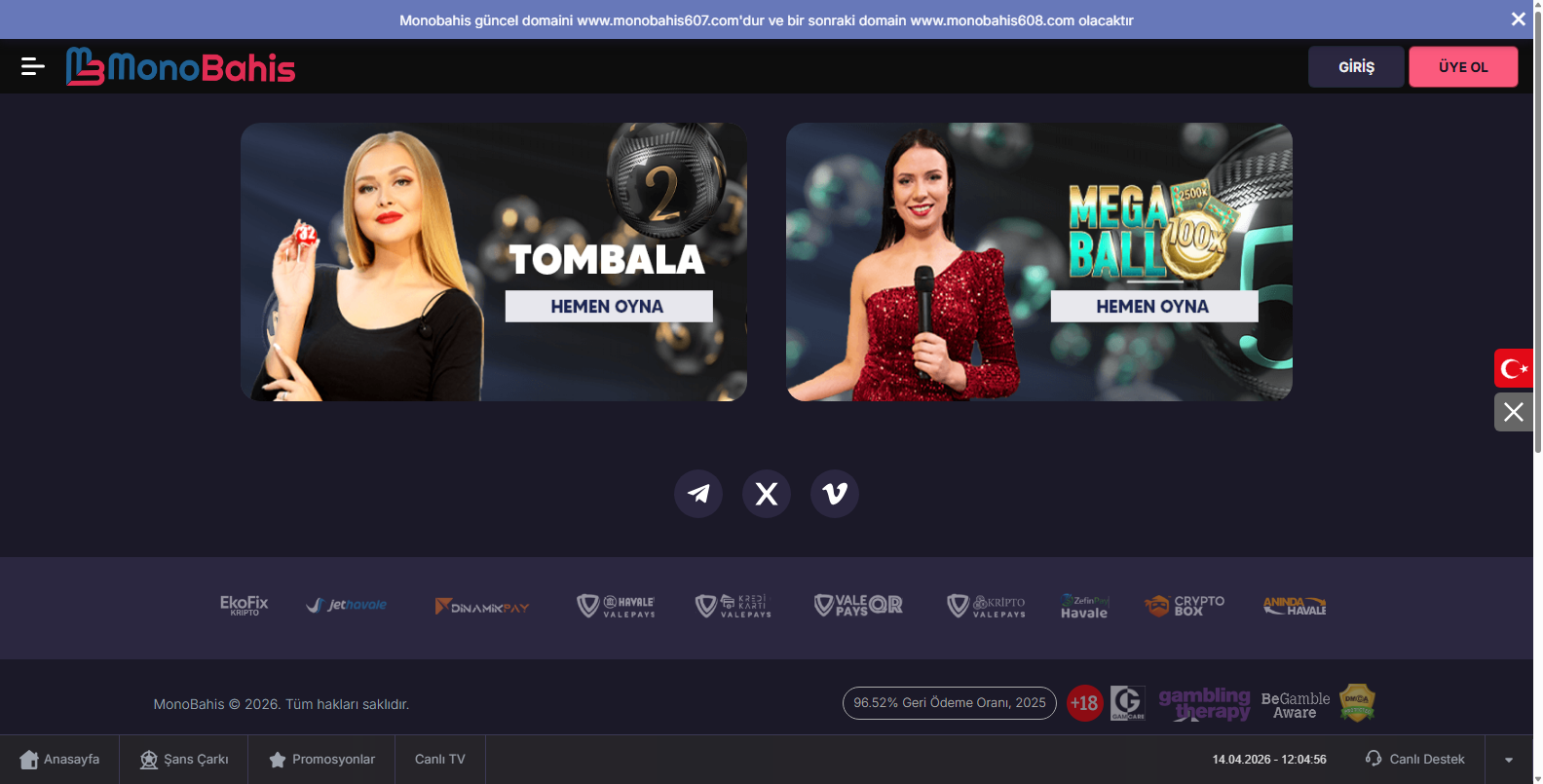 Monobahis Canlı Maçları İzle Bahis Yap